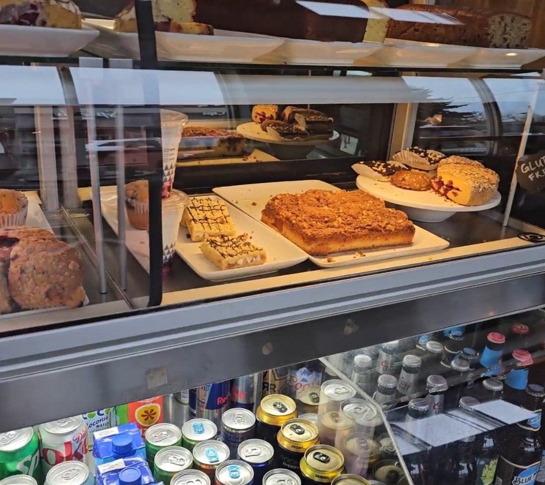 Pastry case at Urban City Coffee